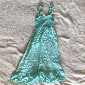 Cherokee teal polka dot summer dress